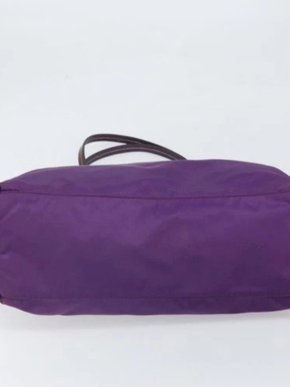 PRADA Tote Bag Nylon Purple Gold Auth 169896 - Picture 5 of 16